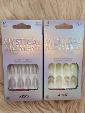Brand New 2CT BUNDLE KISS MYSTICAL MOMENT False Nails-M